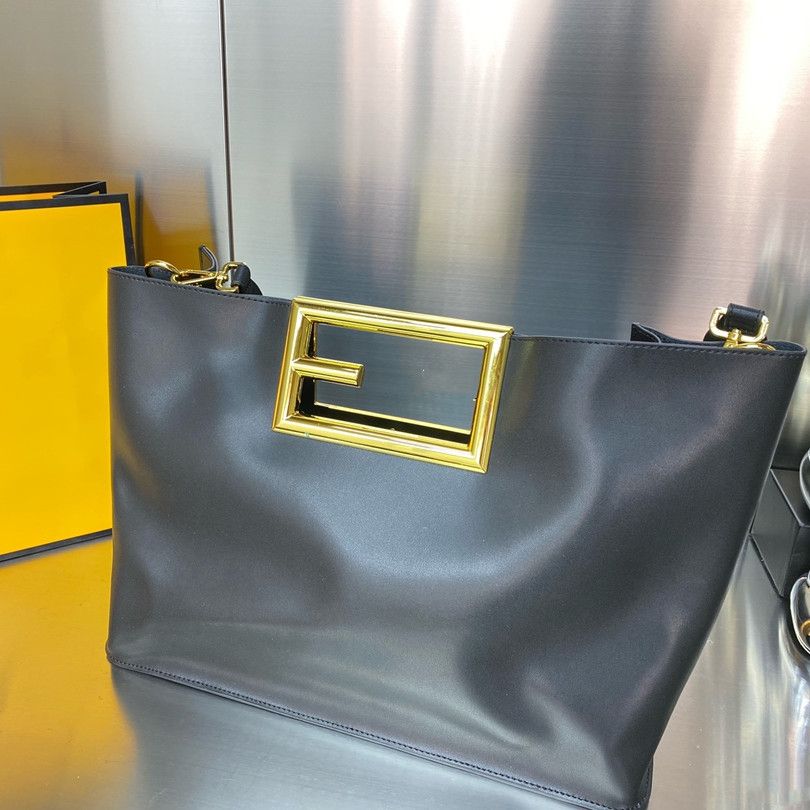 Big Capacity All Leather Desginer Replcia Double F Hangbag Bag for Ladies