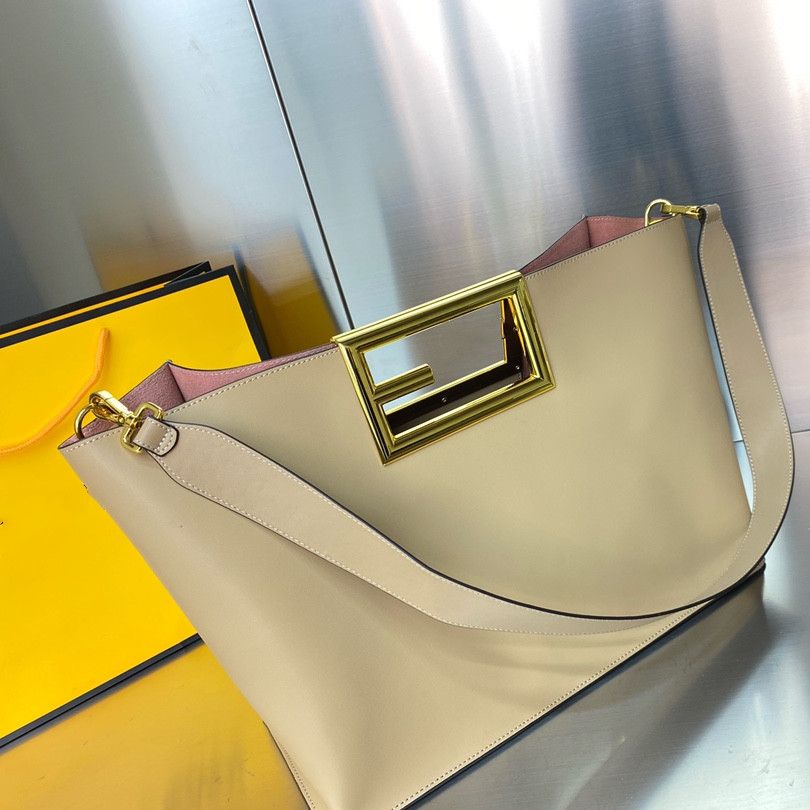 Big Capacity All Leather Desginer Replcia Double F Hangbag Bag for Ladies