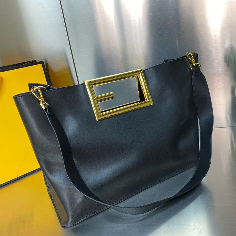 Big Capacity All Leather Desginer Replcia Double F Hangbag Bag for Ladies