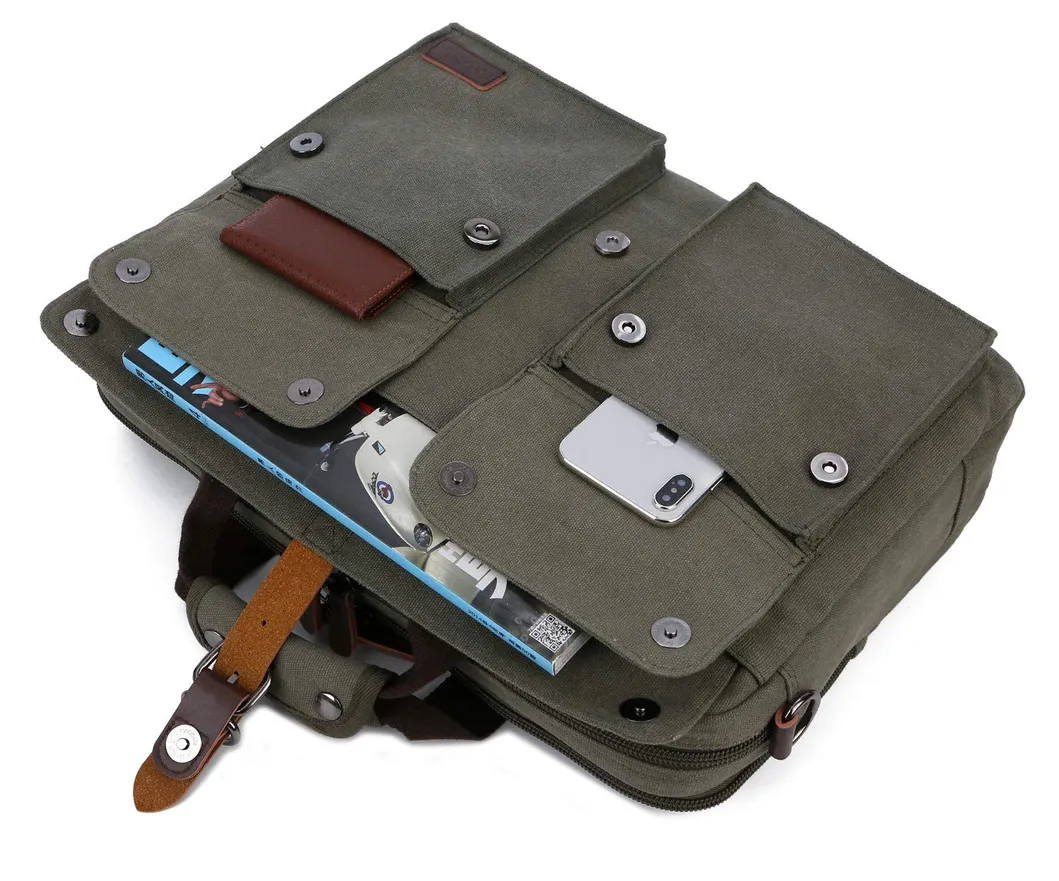 Canvas Laptop Messenger Bag RS-19120410