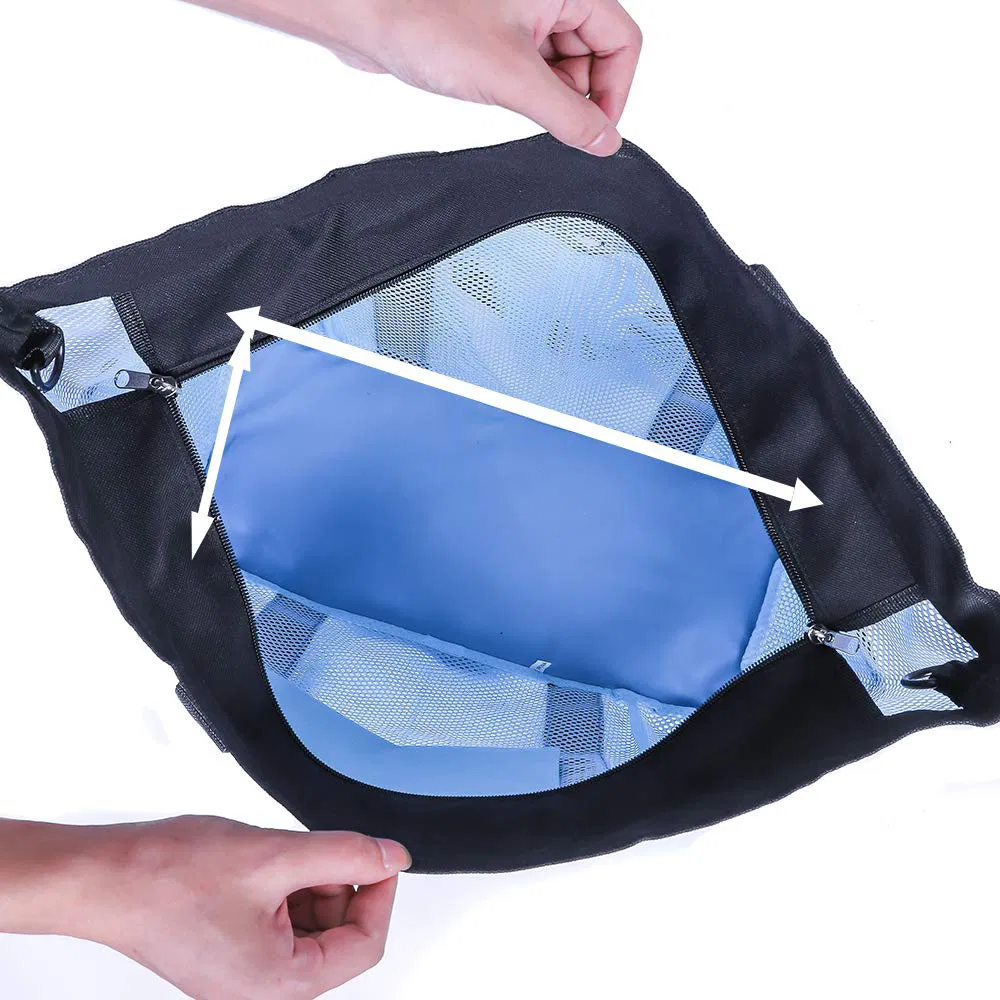 Cheap Large Multi Pockets Beach Bag Tote Mesh Bag for Toy Grocery Pool Gym