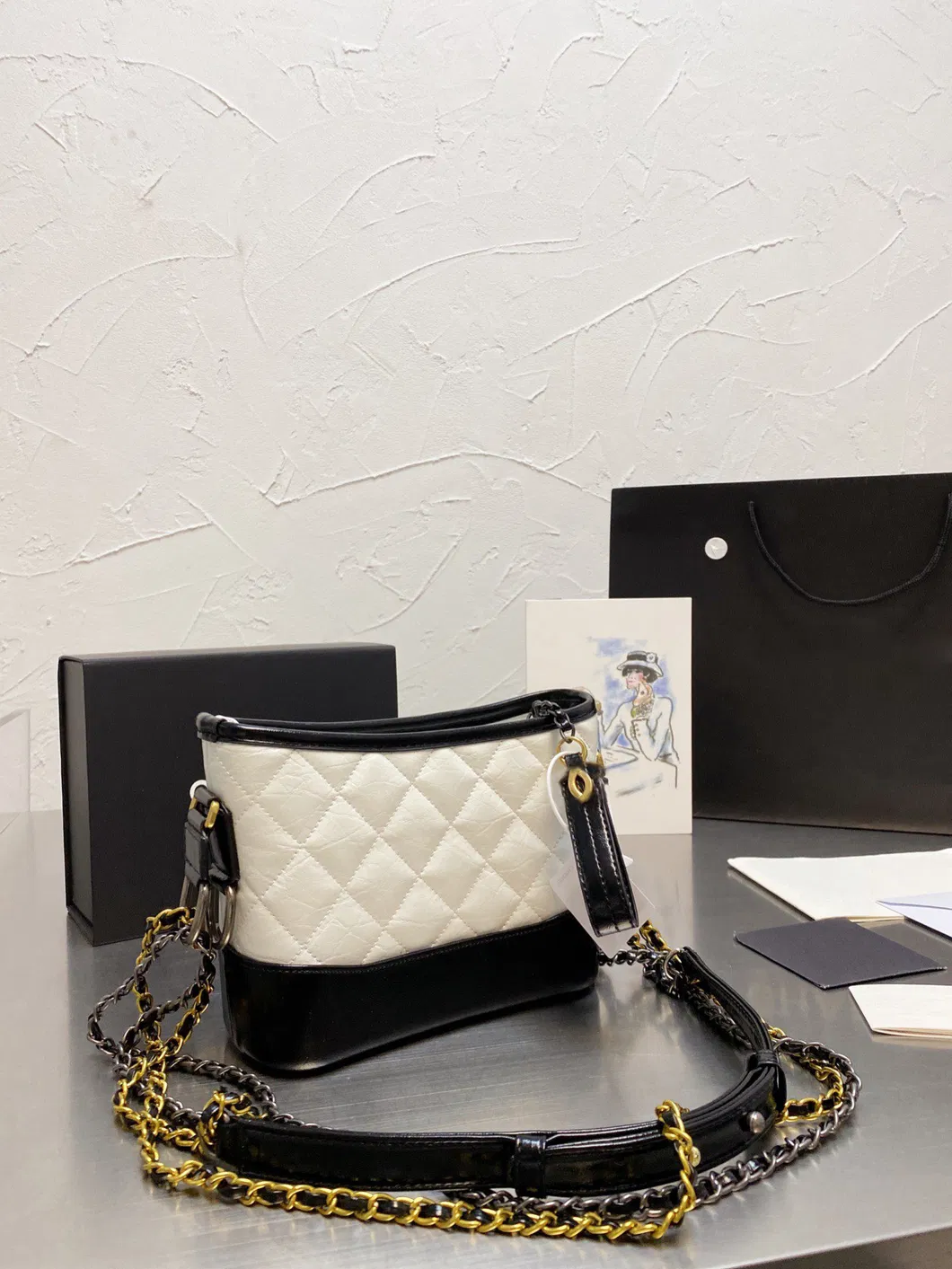 Contrast Color Medium Women Shoulder Bag Wholesale Market AAA Quality Bag