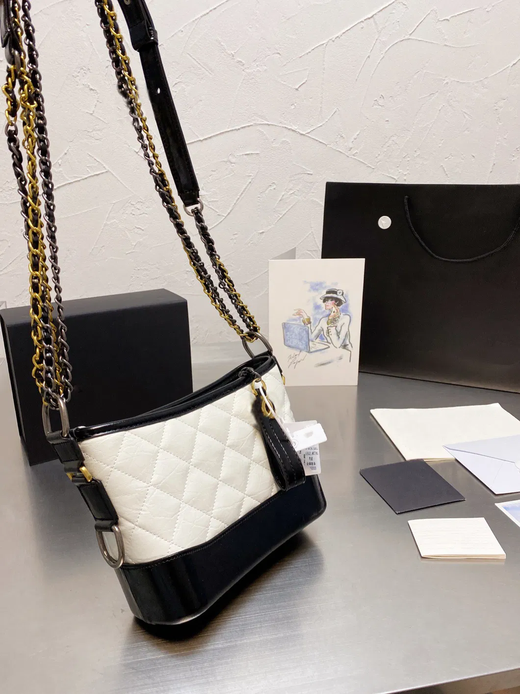 Contrast Color Medium Women Shoulder Bag Wholesale Market AAA Quality Bag