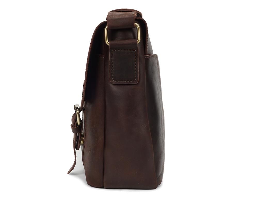 Crazy Horse Men Leather Laptop Messenger Bags RS-3115