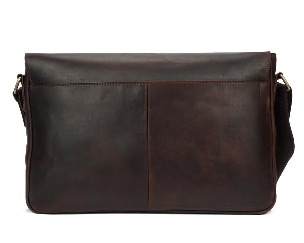 Crazy Horse Men Leather Laptop Messenger Bags RS-3115