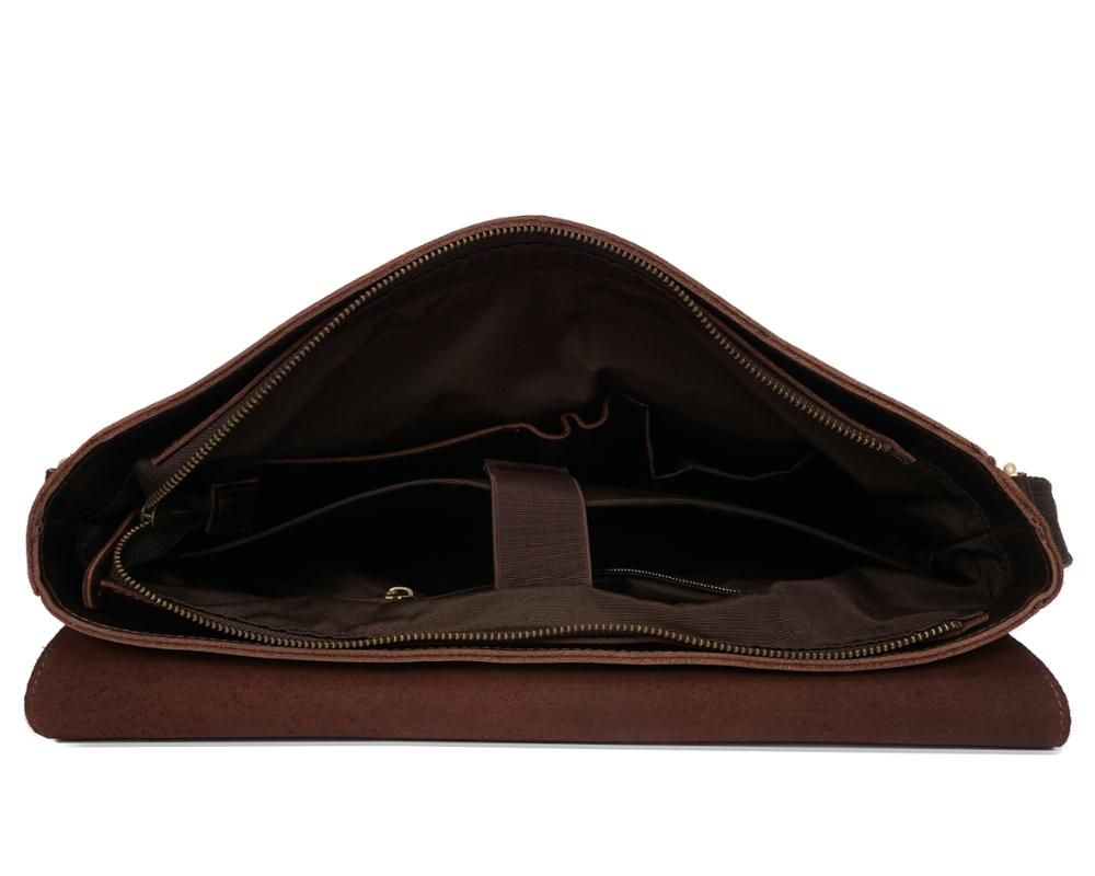 Crazy Horse Men Leather Laptop Messenger Bags RS-3115