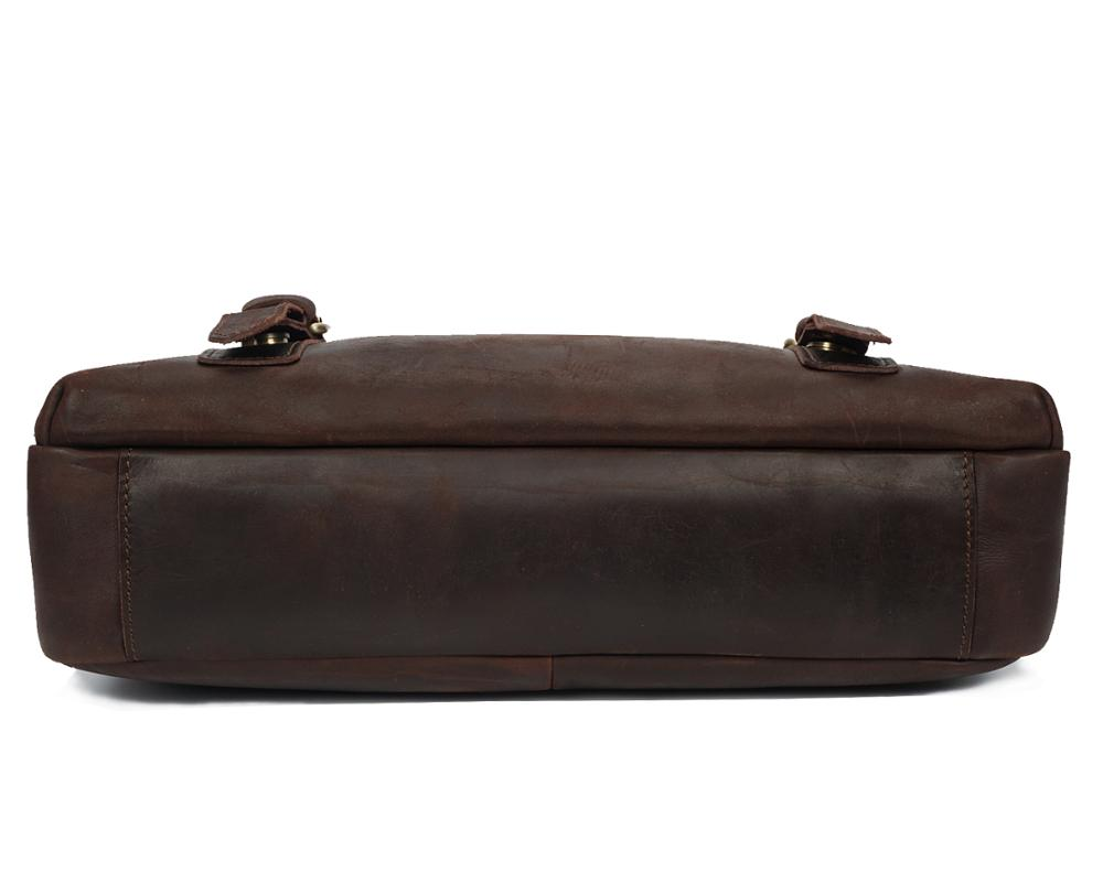 Crazy Horse Men Leather Laptop Messenger Bags RS-3115