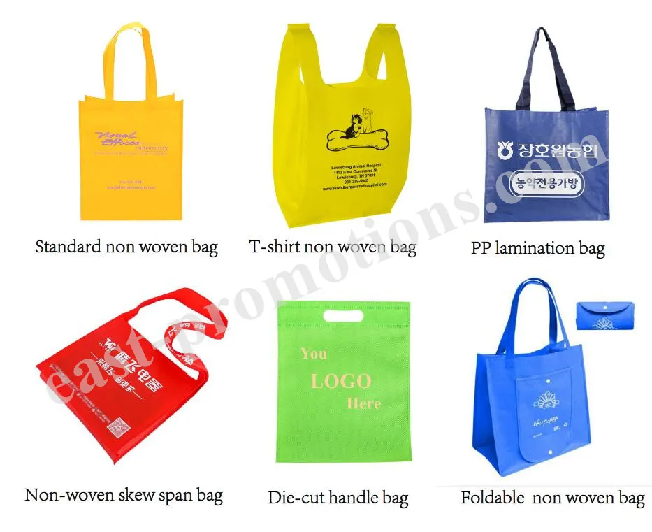 Custom Logo Printed High-Capacity Shopping Bag, Reusable 120gms Non Woven Tote Bag with Metal Eyelet Strong Handle