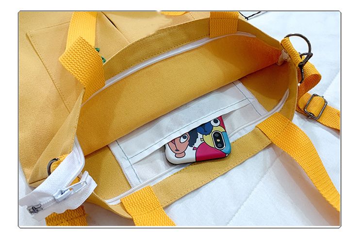 Customized Logo Canvas Cross-Body Bag Leisure Travel Ladies Tote Bag