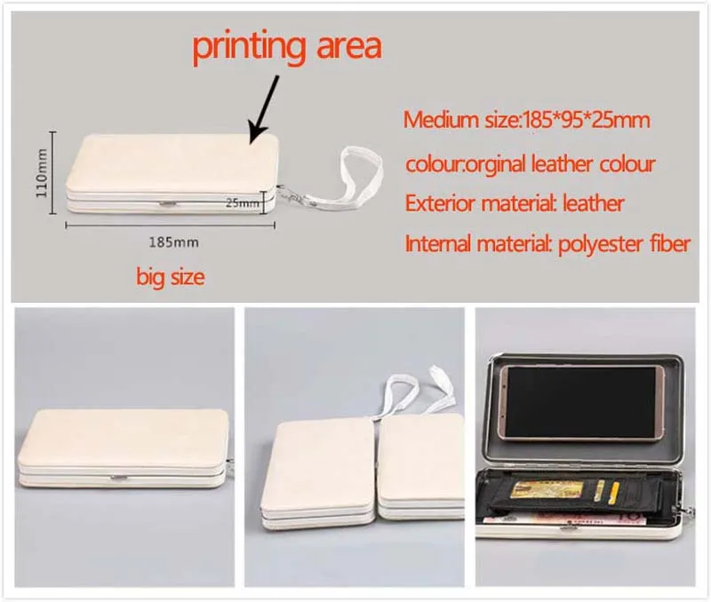 Customized Sublimation Lady Wallet/Purse for Printing Picture