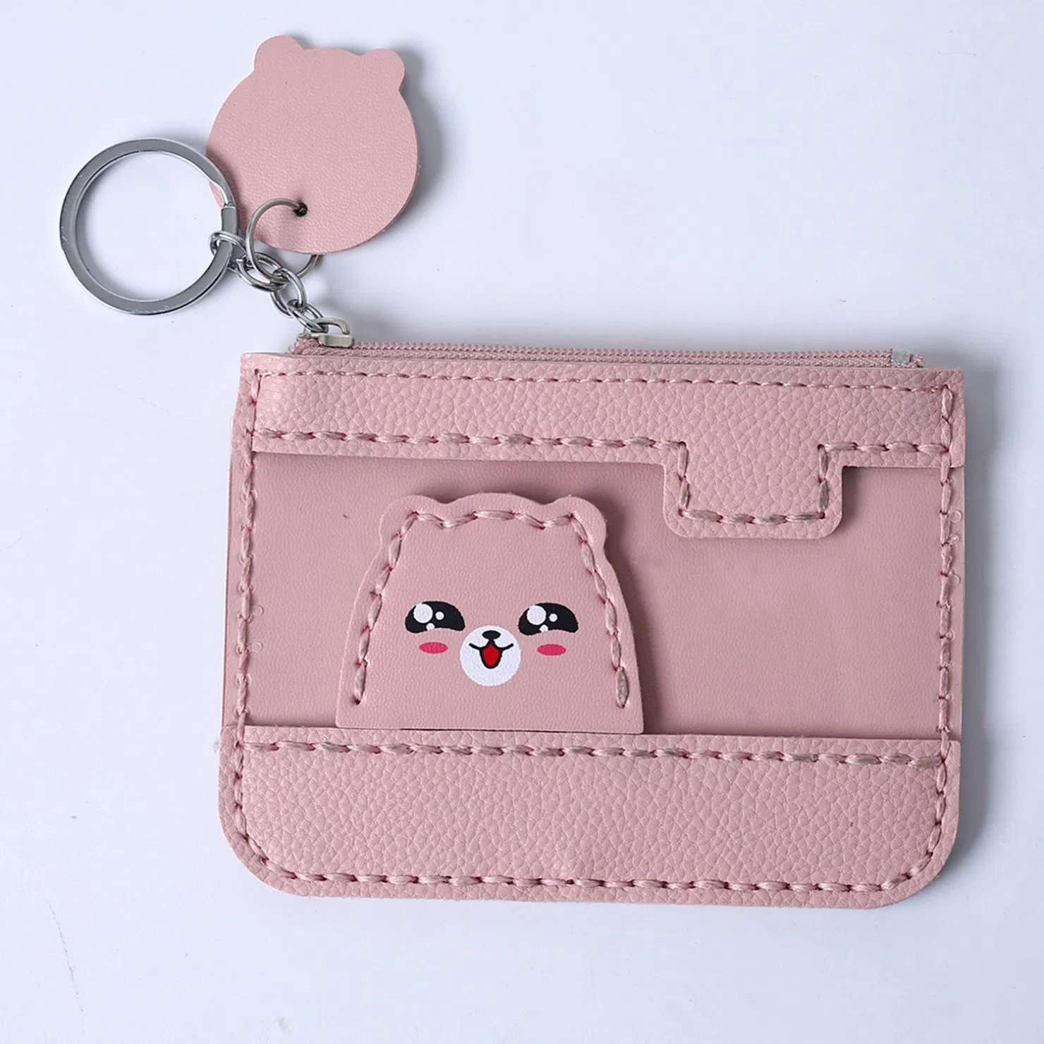 DIY Handmade Stitching PU Leather Wallet Card Holder