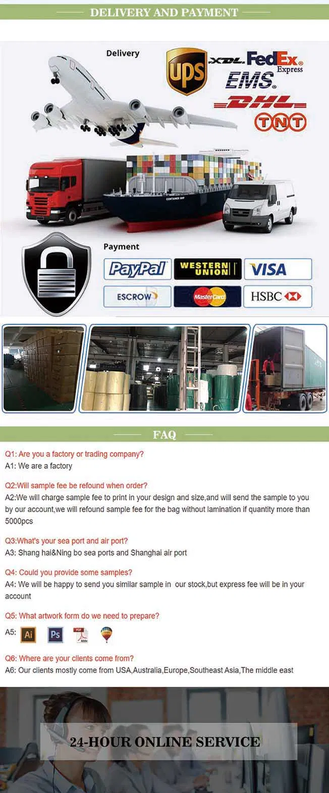 Eco Friendly Gift Bag, with Custom Design and Imprint