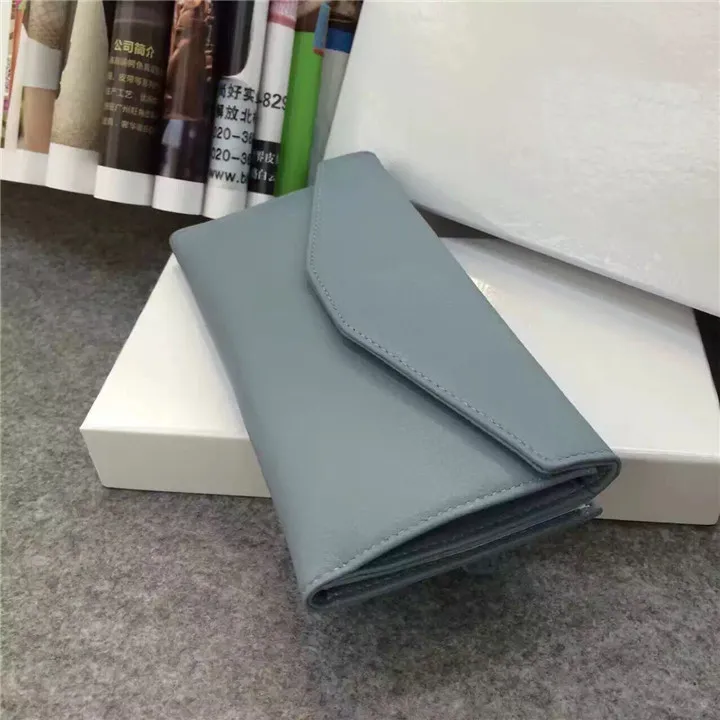 Emg6310 Luxury Ladies Women Purse Clutch Leather Cash Envelope Wallet Slim Long Wallets Leather Woman