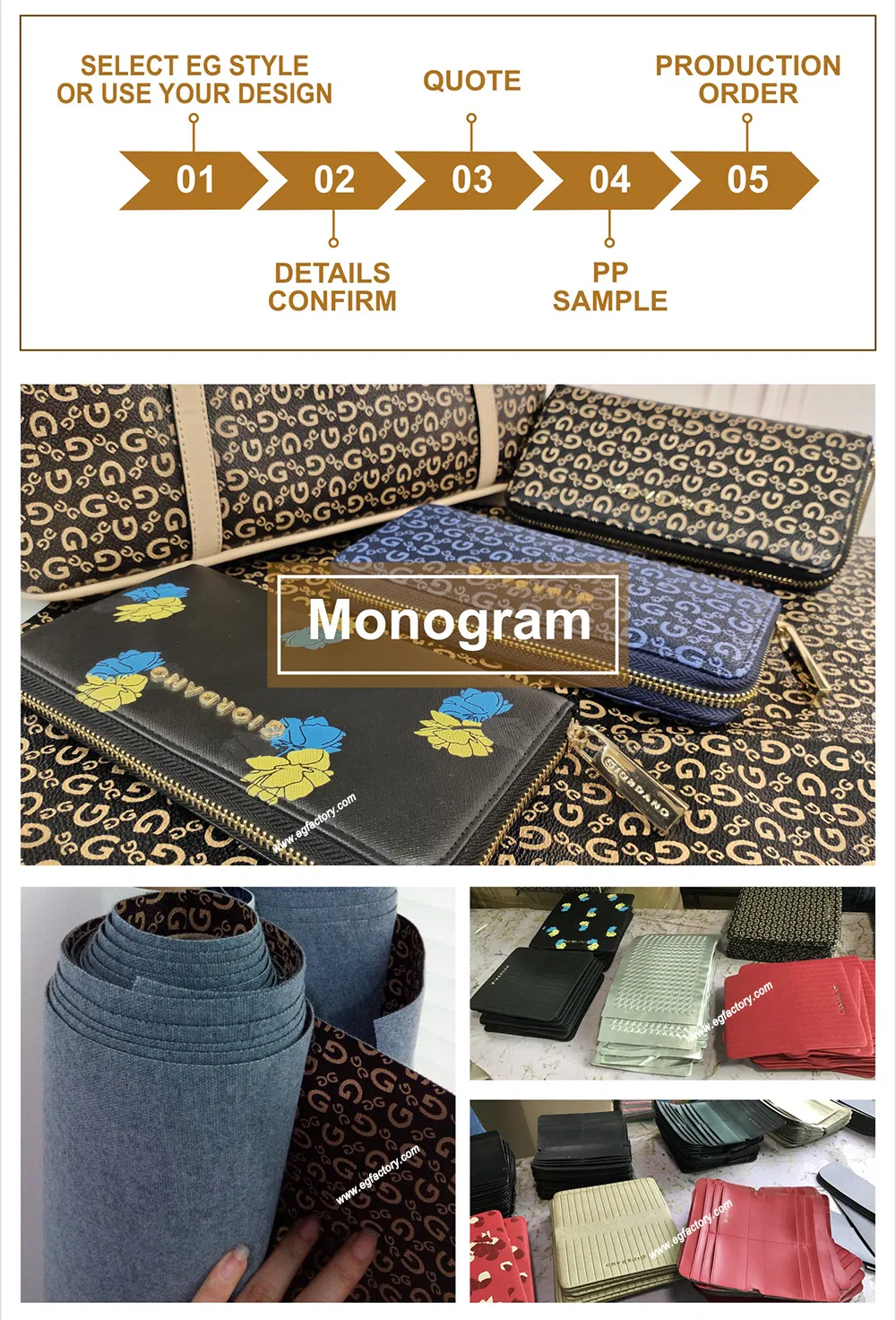 Emg6310 Luxury Ladies Women Purse Clutch Leather Cash Envelope Wallet Slim Long Wallets Leather Woman