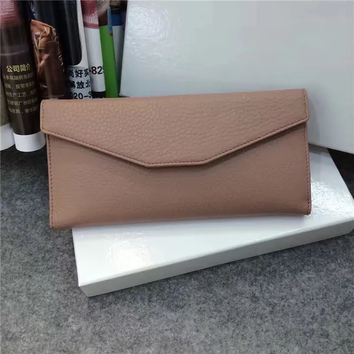 Emg6310 Luxury Ladies Women Purse Clutch Leather Cash Envelope Wallet Slim Long Wallets Leather Woman