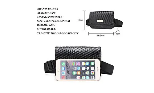 Fashion Lady Women Waist Bag Fanny Pack Fashion Belt Bag Designer Belt Bag Cell Phone Pack (WDL1536)