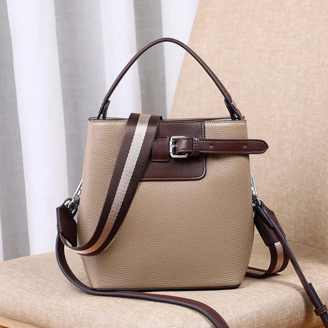 Female Bag New Trendy Leather Messenger Bag Bucket Bag Wild 2021 Shoulder Bag Fashion Handbag