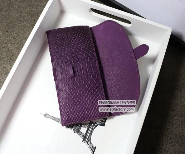 High Quality Snake Grain Leather Wallet for Lady Al318