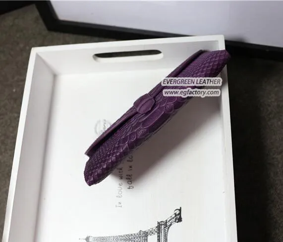 High Quality Snake Grain Leather Wallet for Lady Al318