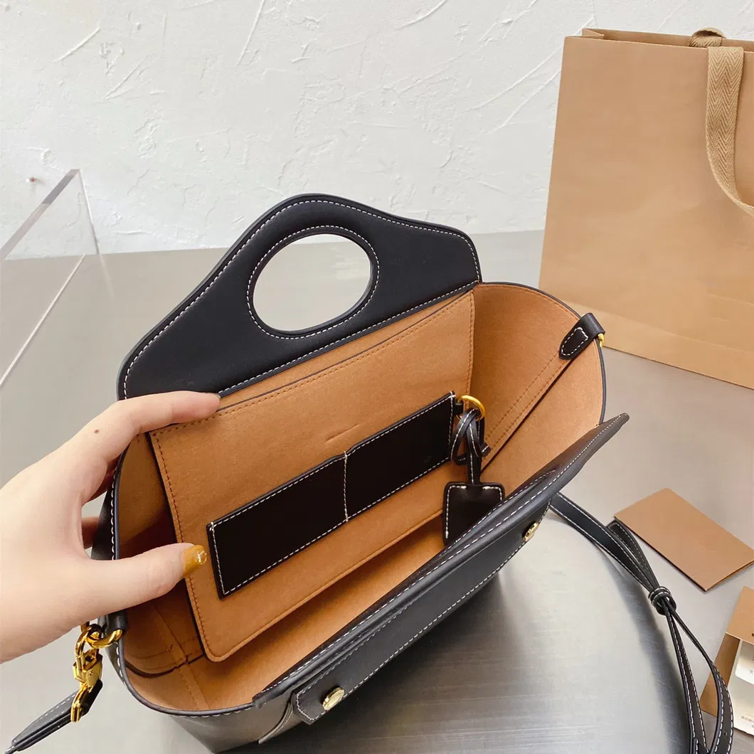 Hot Sale Simple design Two Color Replcia Leather Small Hangbag for Ladies