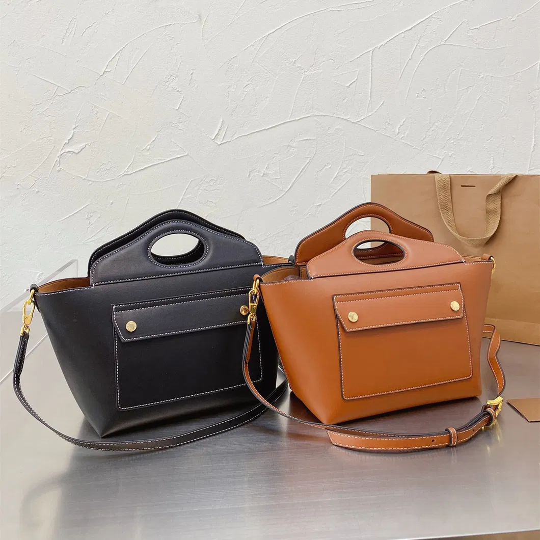 Hot Sale Simple design Two Color Replcia Leather Small Hangbag for Ladies