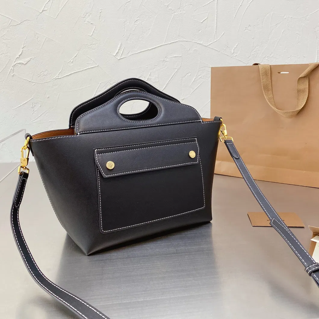 Hot Sale Simple design Two Color Replcia Leather Small Hangbag for Ladies