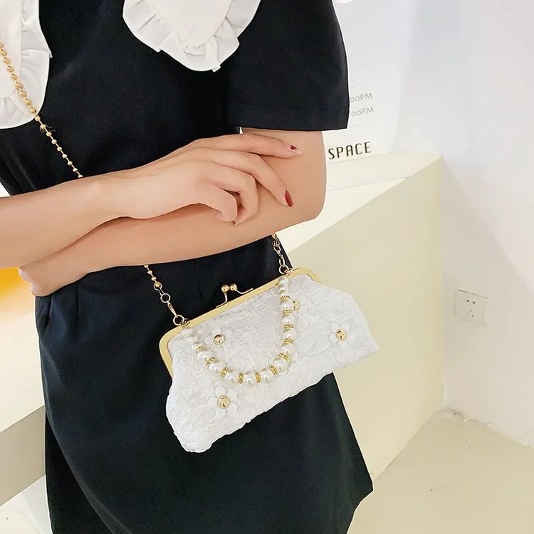 Hot Sell Luxury Diamond Evening Bags Silver Rhinestone Ladies Dinner Purse Chains Mini Handbags Wedding Clutch Bag