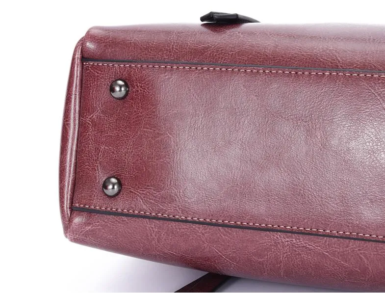 Hot Selling Real Cowhide Designer Style Tote Bag Mommy Bag