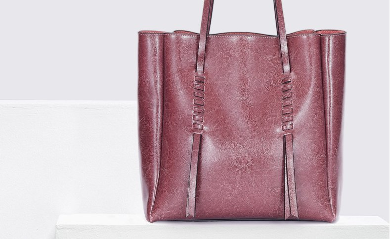 Hot Selling Real Cowhide Designer Style Tote Bag Mommy Bag