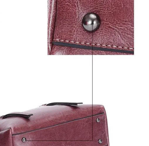 Hot Selling Real Cowhide Designer Style Tote Bag Mommy Bag