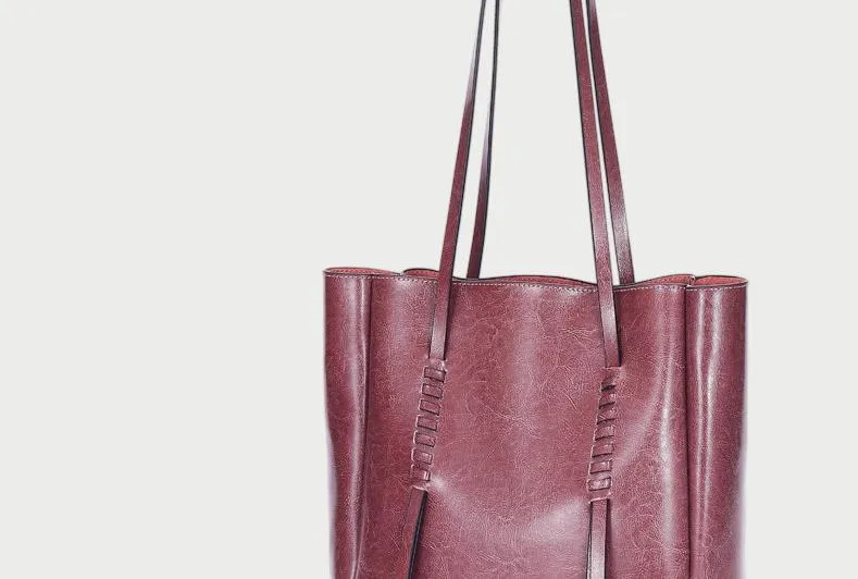 Hot Selling Real Cowhide Designer Style Tote Bag Mommy Bag