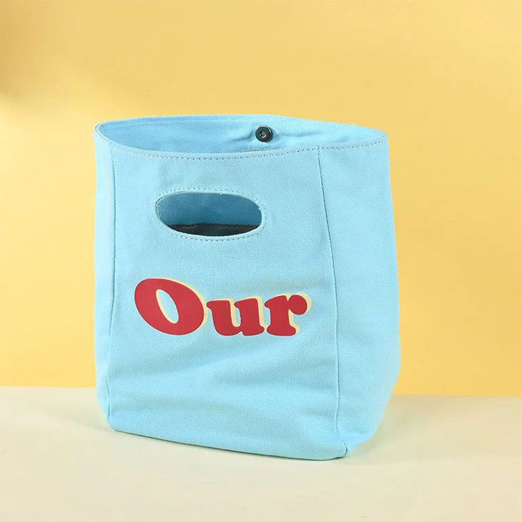 Bottomed and Sided Canvas Tote Bag