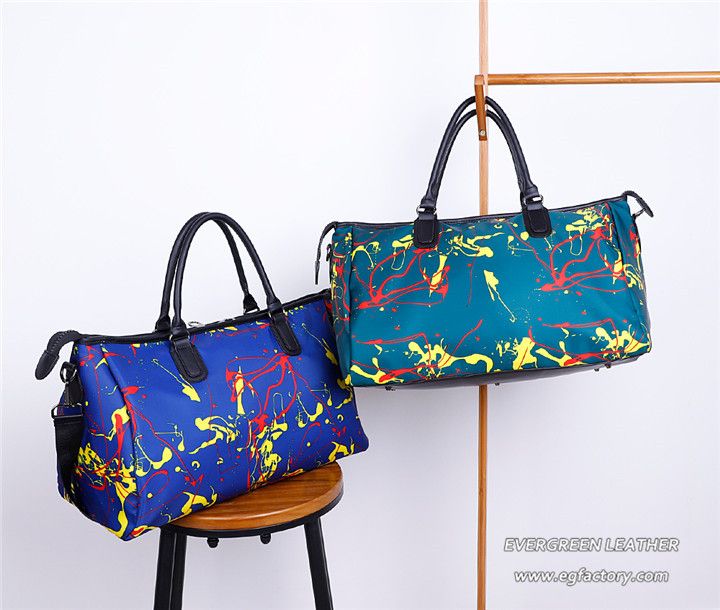 Ladies New Fashion Large Capacity Graffiti Travel Tote Bag Sh836