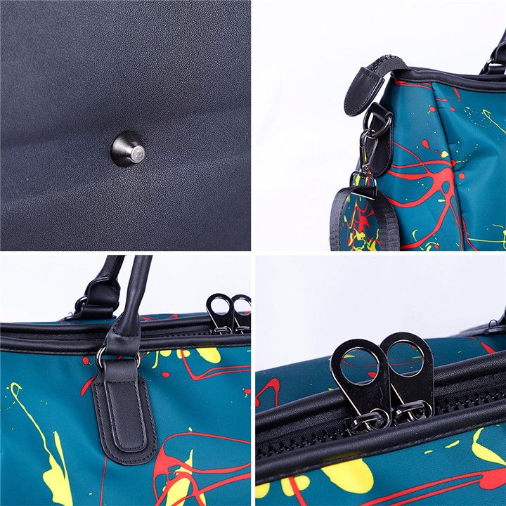 Ladies New Fashion Large Capacity Graffiti Travel Tote Bag Sh836