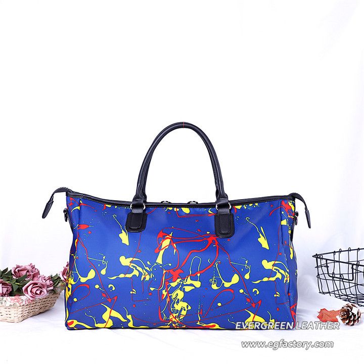 Ladies New Fashion Large Capacity Graffiti Travel Tote Bag Sh836