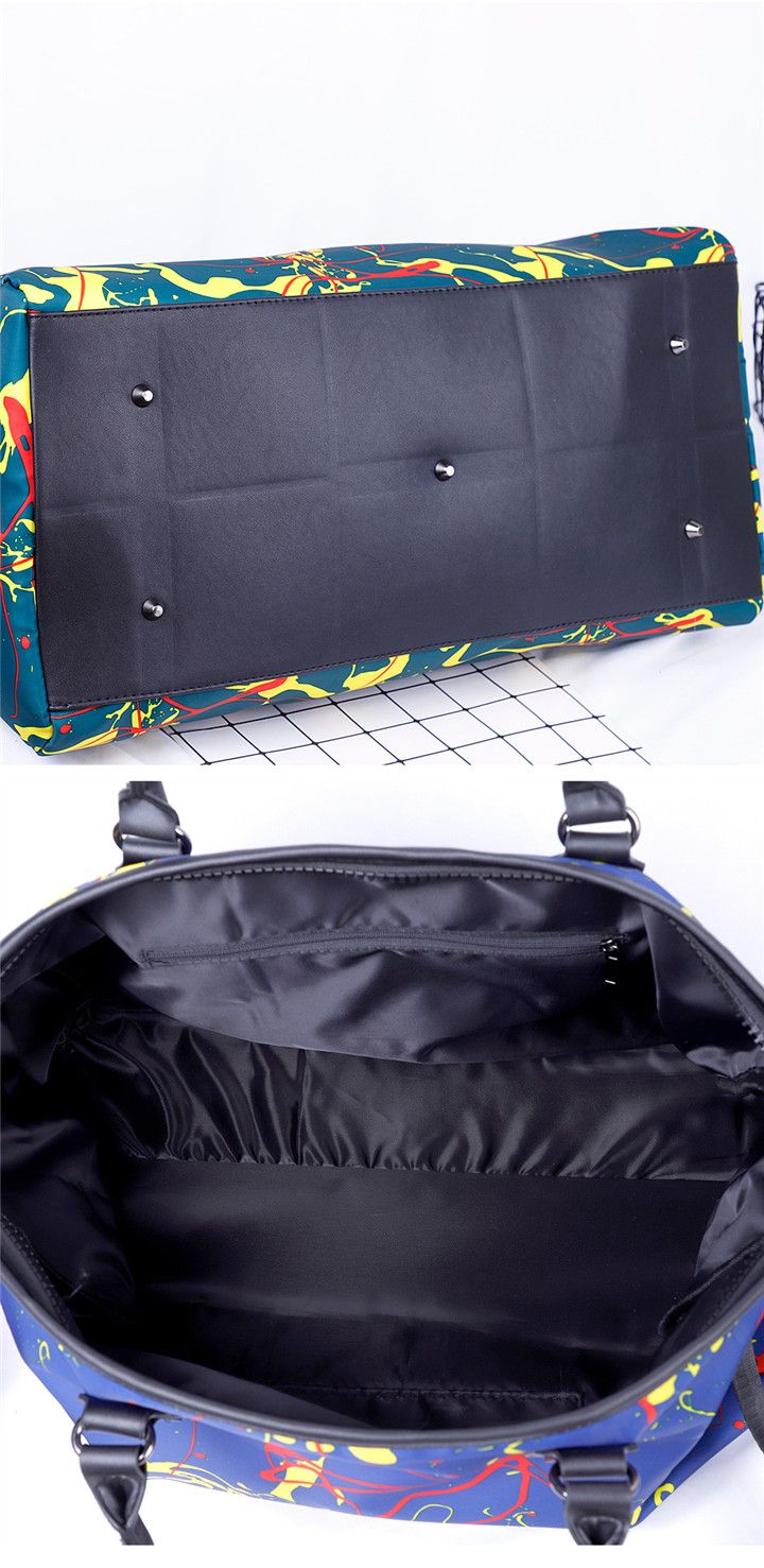 Ladies New Fashion Large Capacity Graffiti Travel Tote Bag Sh836