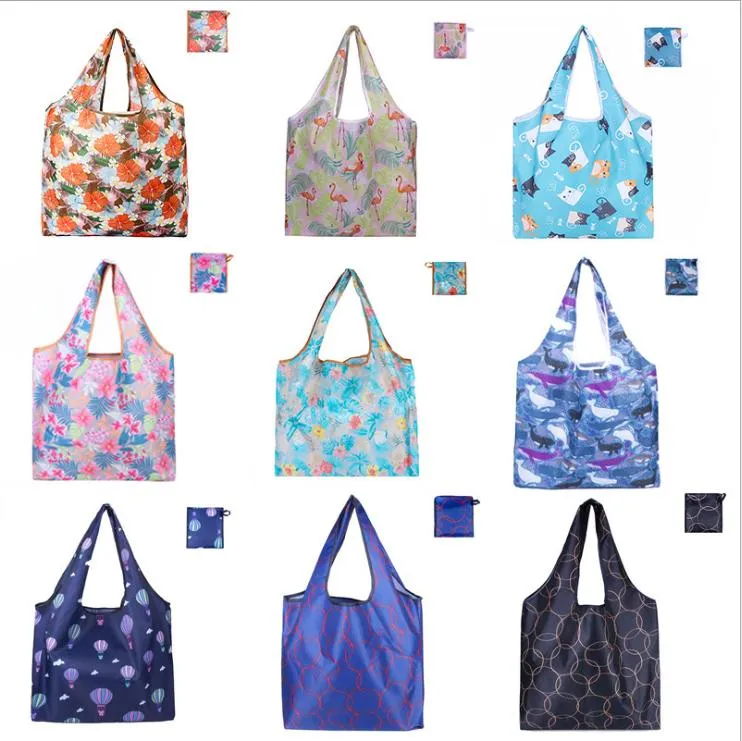 Large Capacity Durable Washable Grocery Shopping Tote Foldable Bags