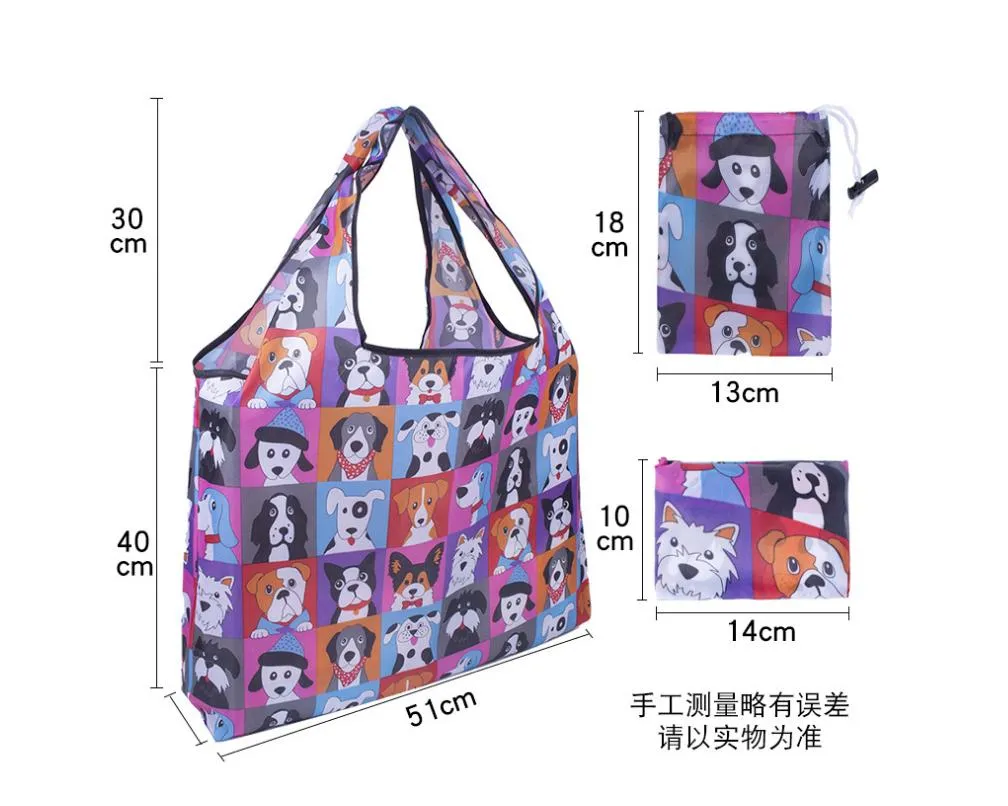 Large Capacity Durable Washable Grocery Shopping Tote Foldable Bags
