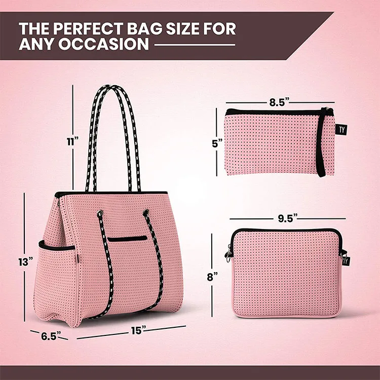 Large Women Handbag Travel Bags Fashion Neoprene Mommy Bags Waterproof Tote Beach Bags