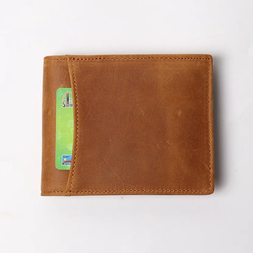 Men′ S Slim Bifold Wallet RFID Blocking Minimalist Front Pocket Wallets for Men