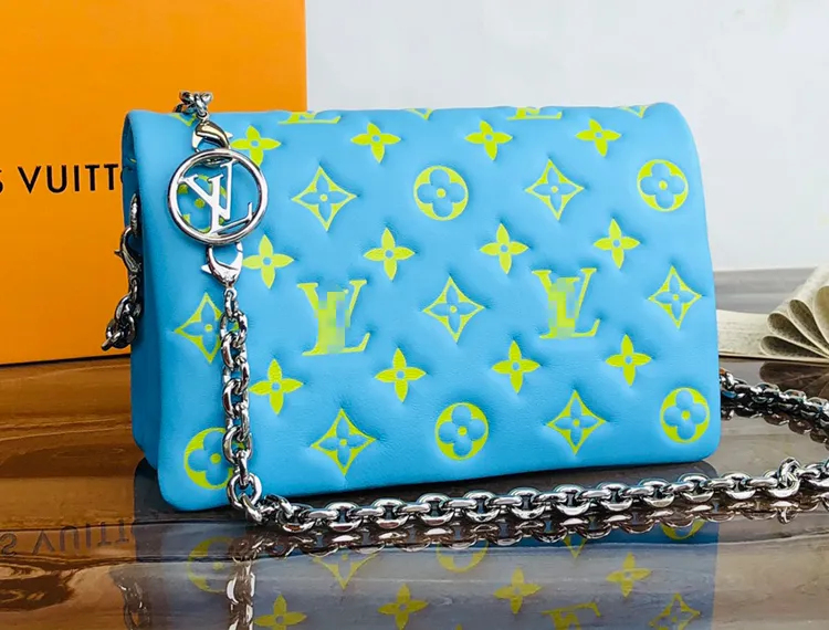 Monogram Embossed Lambskin Leather Women Handbag Crossbody Shoulder Bag Hobo Bag