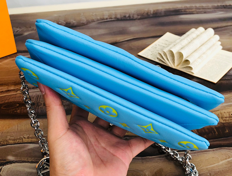 Monogram Embossed Lambskin Leather Women Handbag Crossbody Shoulder Bag Hobo Bag