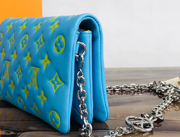 Monogram Embossed Lambskin Leather Women Handbag Crossbody Shoulder Bag Hobo Bag