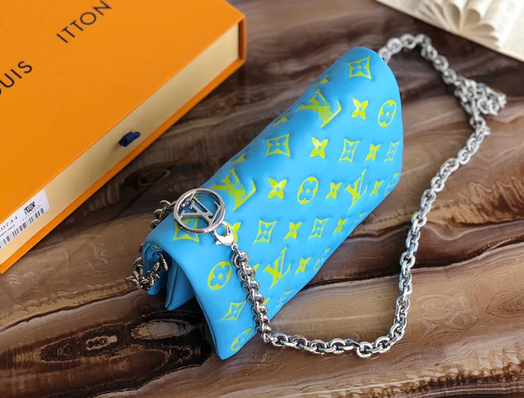 Monogram Embossed Lambskin Leather Women Handbag Crossbody Shoulder Bag Hobo Bag