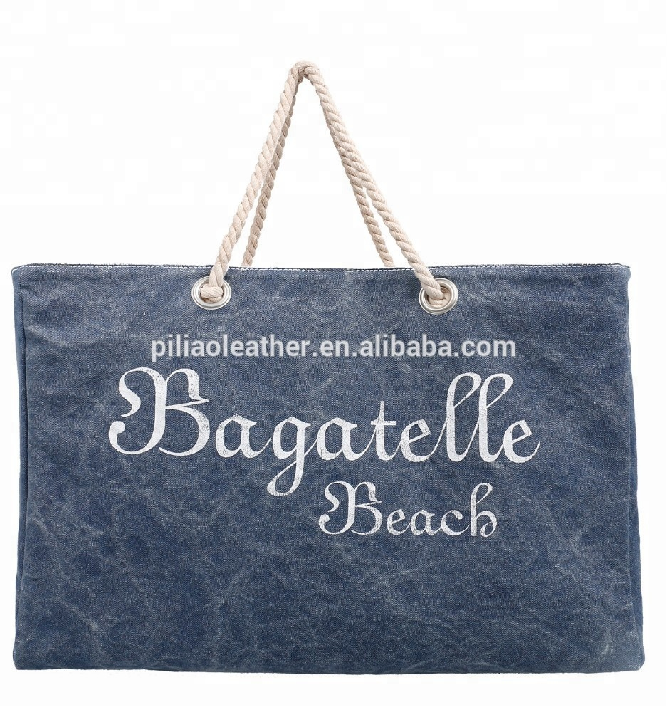 New Arrival Coated Canvas Tote Bag Beach Bag with Special Printing