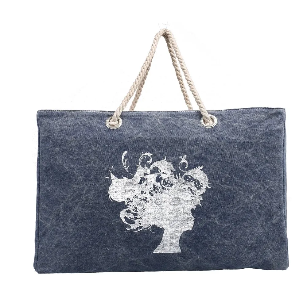 New Arrival Coated Canvas Tote Bag Beach Bag with Special Printing