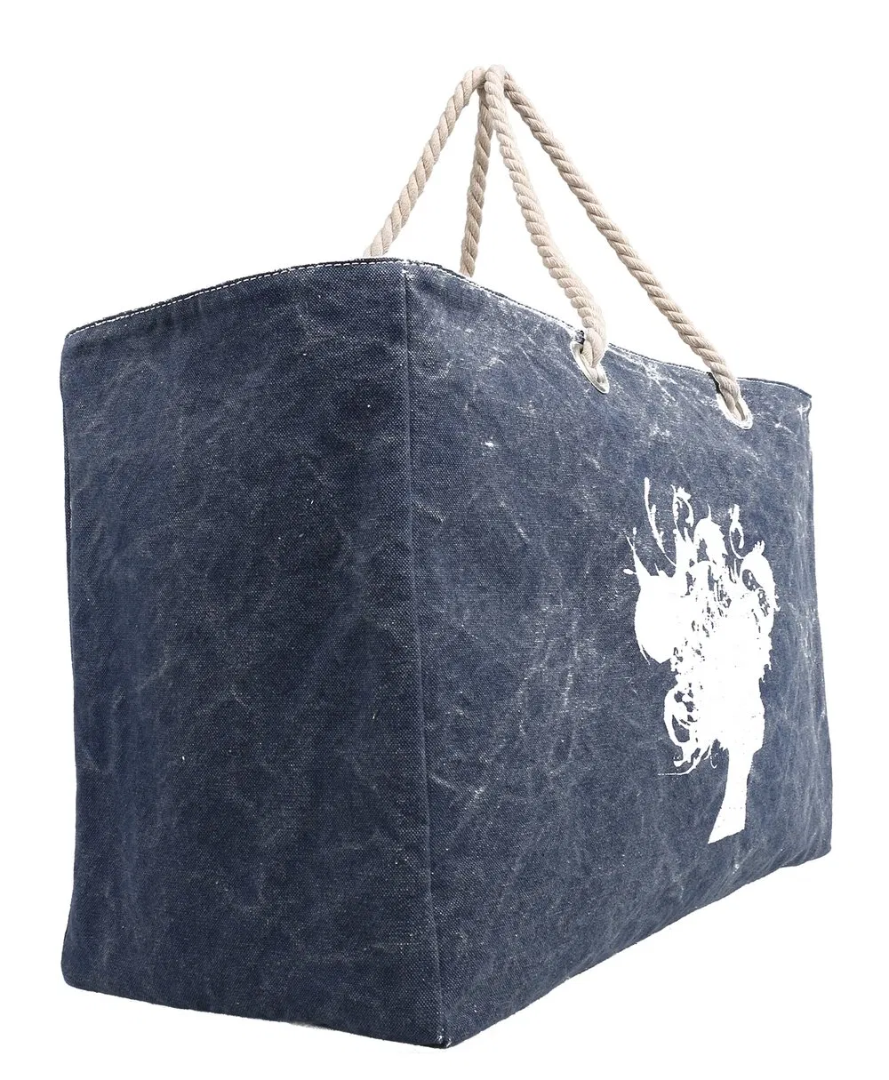 New Arrival Coated Canvas Tote Bag Beach Bag with Special Printing