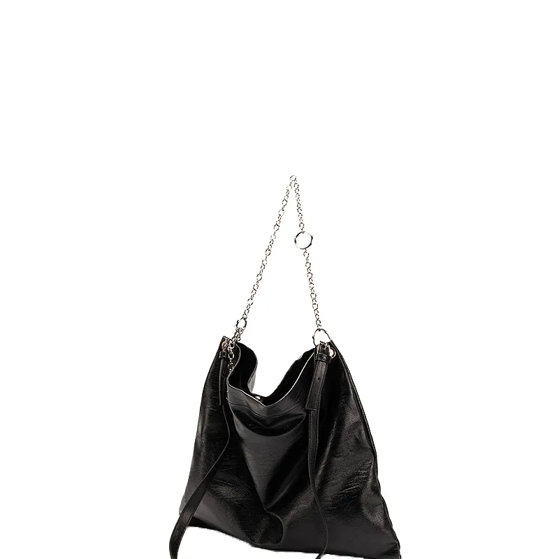 New Arrival High Quality Vegan Leather Women Handbags Hobo Chain Strap Wholesaler Distributor