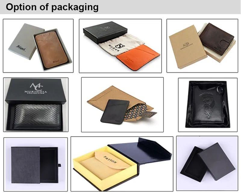 OEM&ODM Custom Mini Card Sleeve Small Slim Minimalist Pull Tab RFID Blocking Genuine Leather Thin Credit Card Holder Wallet