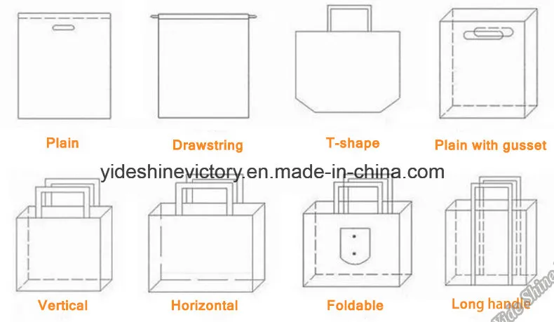 Party Favor Bags with Die Cut Handles - 60-Pack Reusable Non-Woven Gift Bags, Rainbow Color Retail Bags for Goodies, Treats, Great for Kids Birthday Party